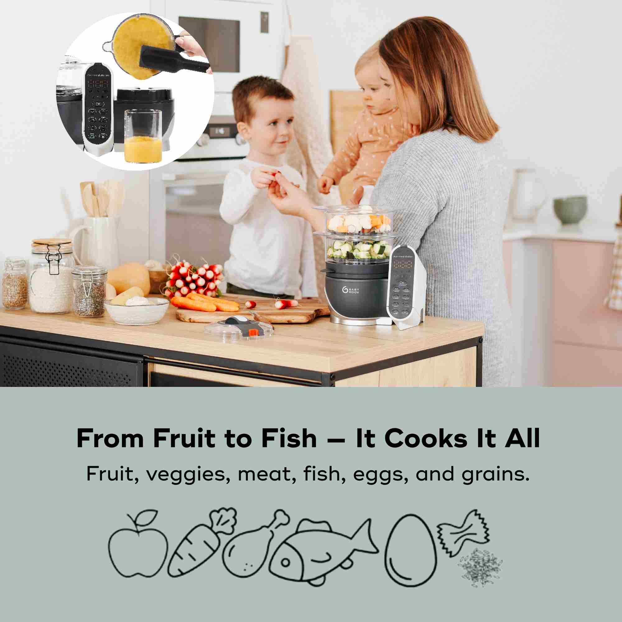 Baby Food maker #couleur_grey