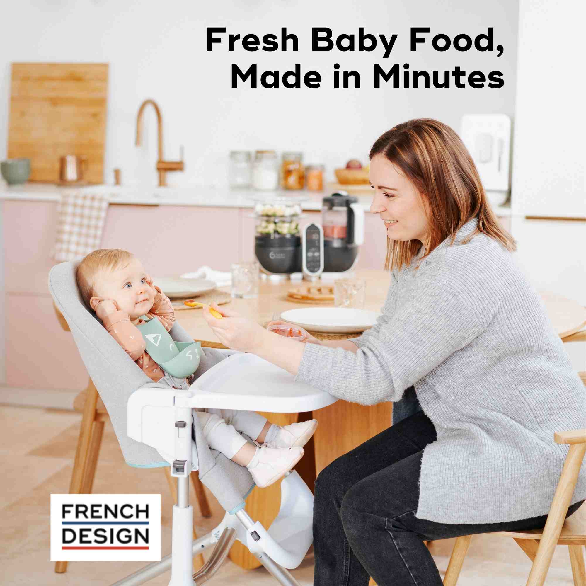 Duo Meal Station Food Maker - Blender & Steamer for baby food #couleur_grey