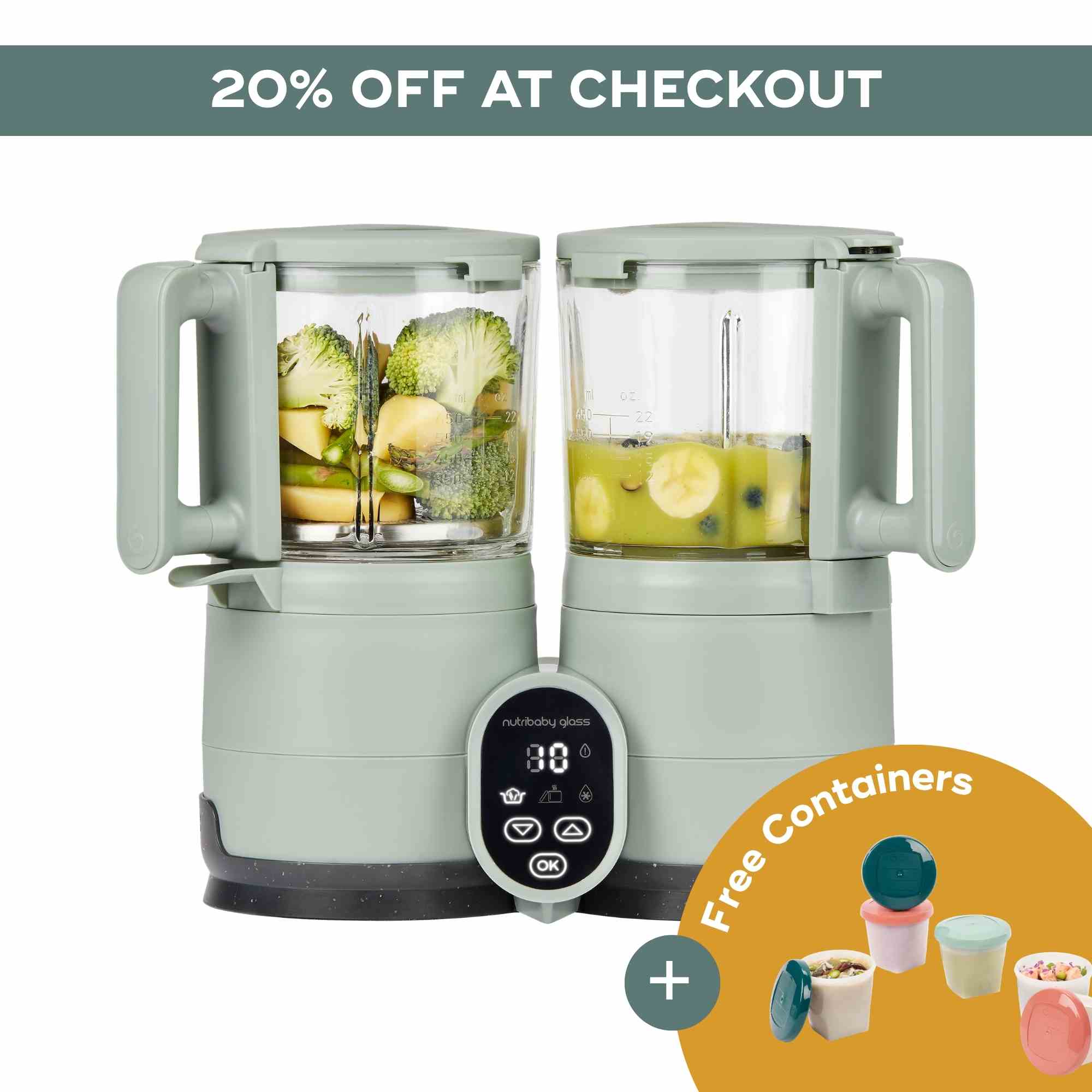 Duo Meal Glass Pro Baby Food Maker