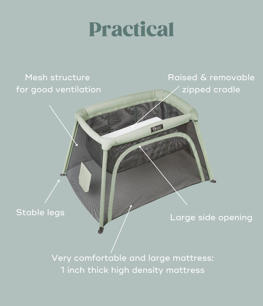 Travel crib and bed 3 in 1 Moov and Comfy