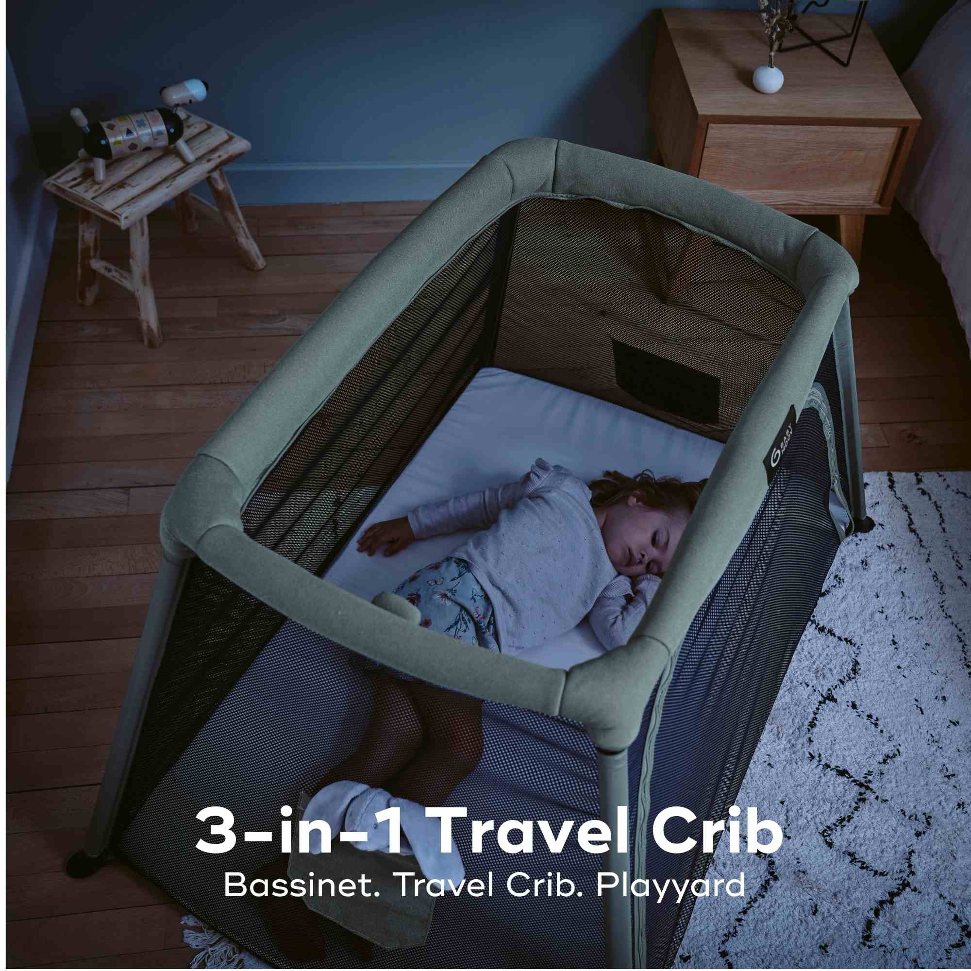 Moov and Comfy 3-in-1 Travel Crib and Playard