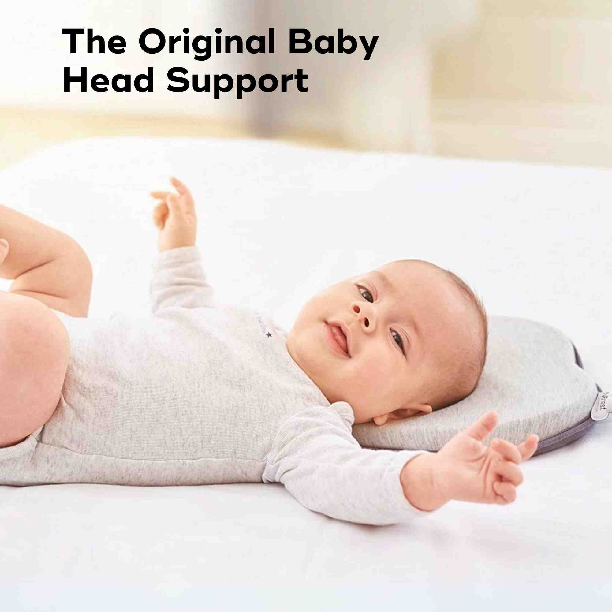 baby pillow infant head support #color_Grey