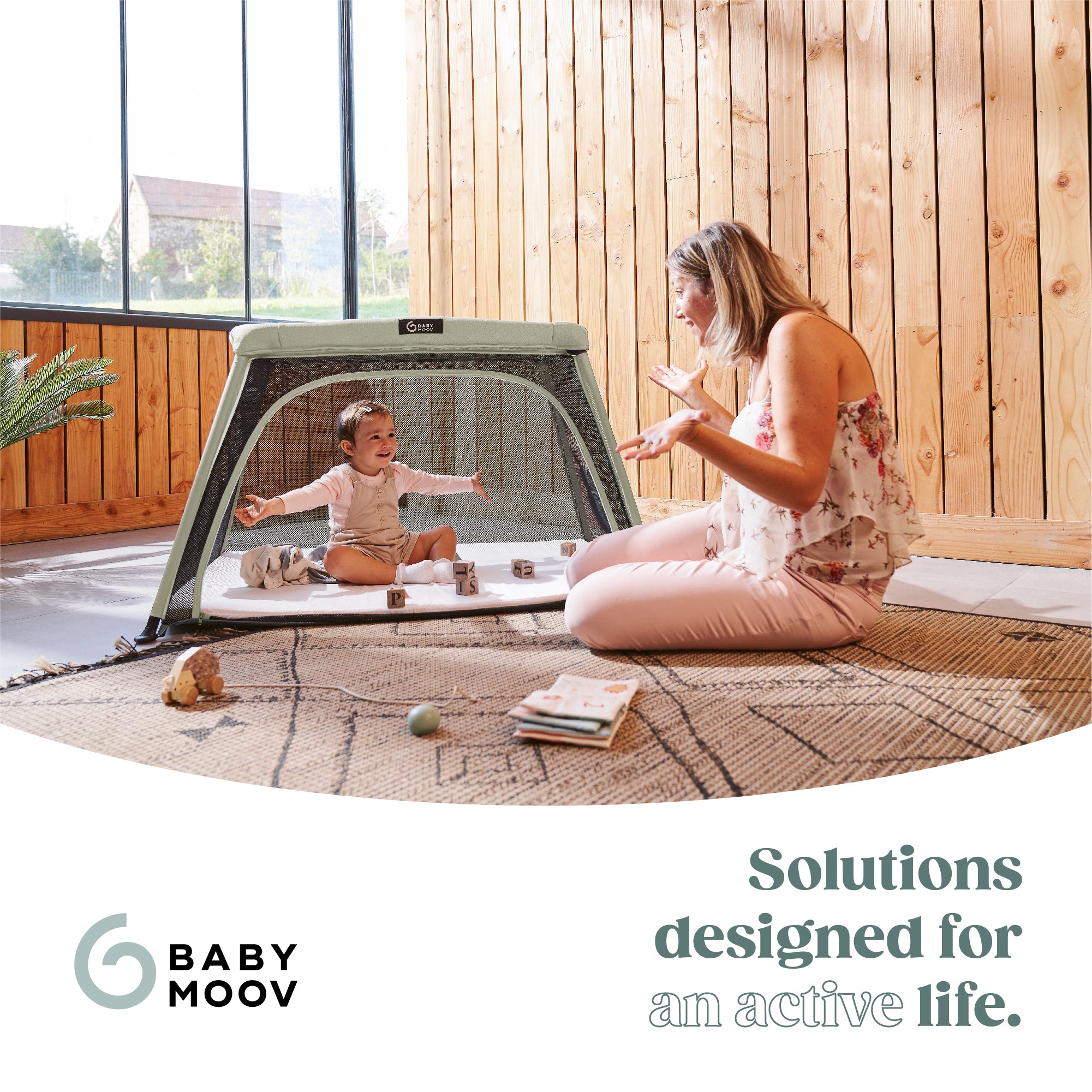 Travel crib and bed 3 in 1 Moov and Comfy