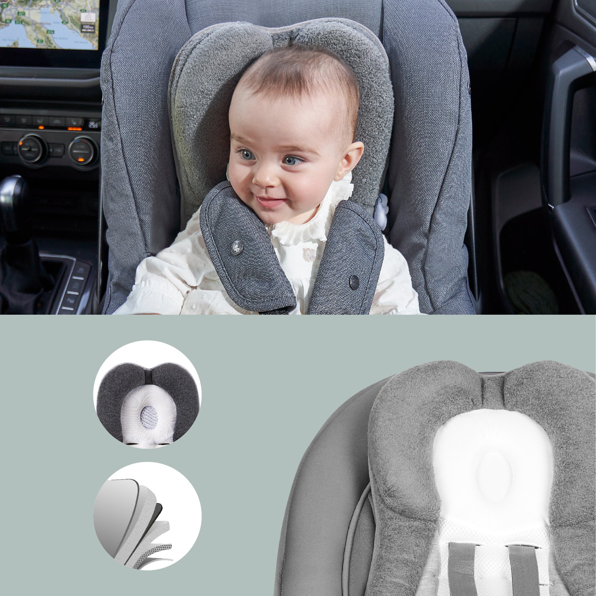 Universal infant shop car seat insert