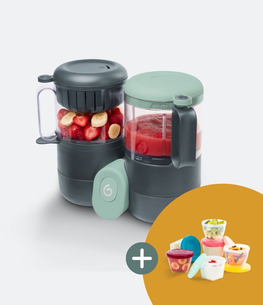 Duo Meal Lite Baby Food Maker + 6 Free Food Containers
