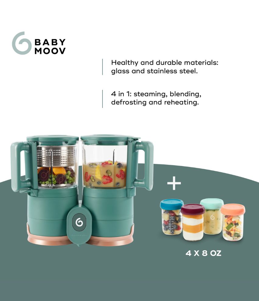 Duo Meal Glass Baby Food Maker Blender and Steamer 4 Free Glass Fo